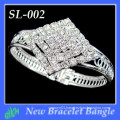 Wholesale New indian fashion bangles,metal silver bracelet